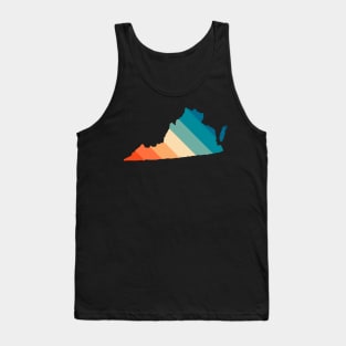 Virginia State Retro Map Tank Top